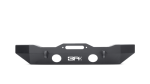 Jeep Wrangler JL Front Winch Bumper - Body Armor 4x4 - Mid-Stubby - Black - `18-`21